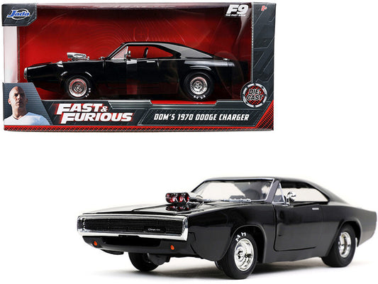 Dom's 1970 Dodge Charger 500 Black Fast & Furious 9 F9" (2021) Movie 1/24 Diecast Model Car By Jada"""