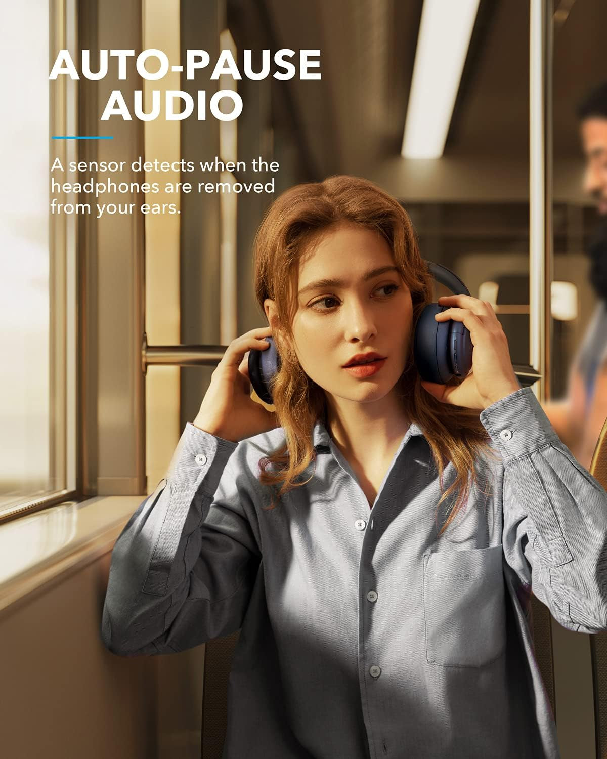 by  Life Q35 Multi Mode Active Noise Cancelling Bluetooth Headphones with LDAC for Hi Res Wireless Audio, 40H Playtime, Comfortable Fit, Clear Calls, for Home, Work, Travel
