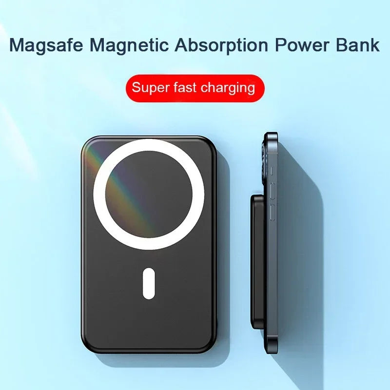 30000mAh MagSafe Power Bank 20W Powerbank Magnetic Wireless Fast Charging External Battery Pack Type-C For iPhone 15 Xiaomi