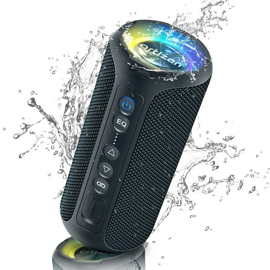 X8 40W Deep Bass Bluetooth Speaker, Portable Wireless Speakers with IPX7 Waterproof, Ourdoor Speaker, Dark Blue